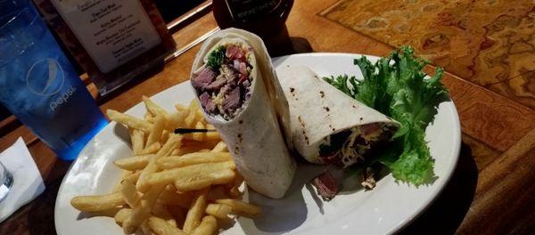 The Steak Wrap & Fries