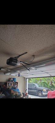 Lift-master 1/2 hp garage door opener.