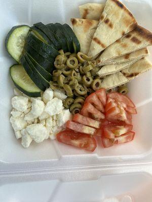 Feta cheese plate to go with