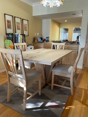 Custom White Oak Table and Chairs