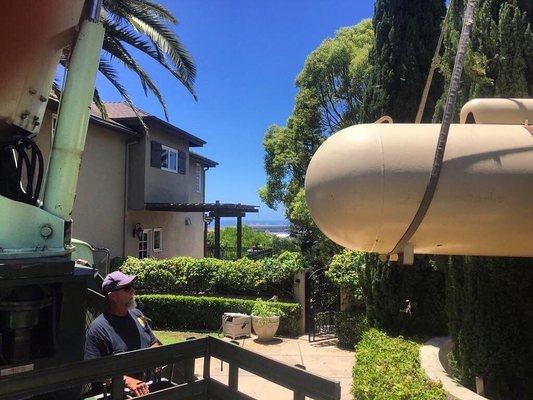 New propane tank delivery in the San Diego area.