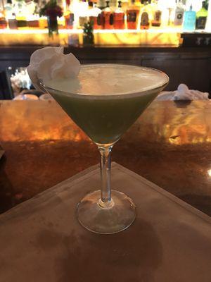 Bad lighting but my Pistachio Martini