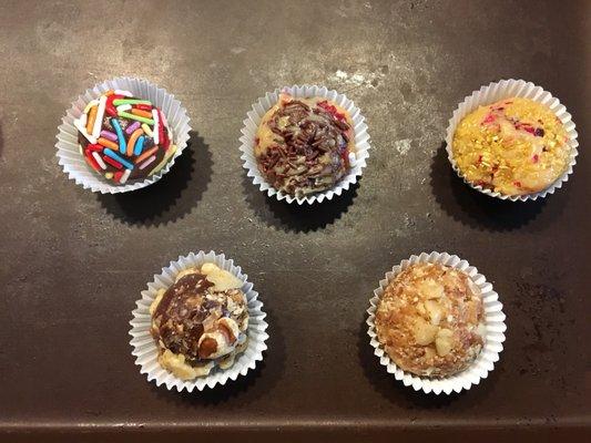 Brigadeiros we made as part of a virtual corporate team-building event