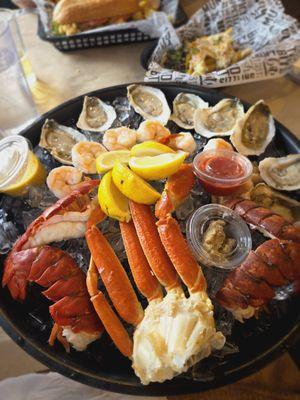 There's no "mini" about this seafood tower. Did not disappoint!