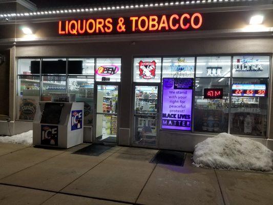 We also carry ice, lotto, scratch-off, as well as an ATM inside our store!