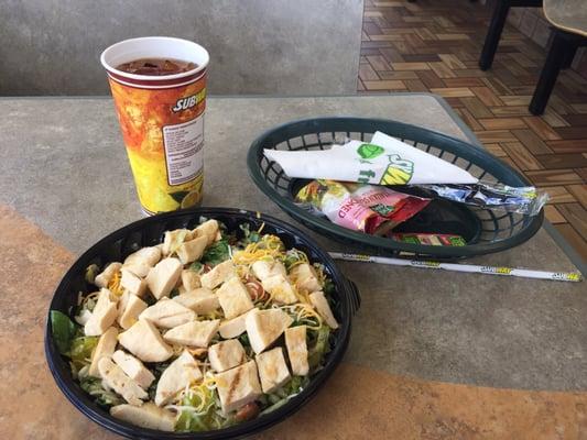 Double chicken chopped salad