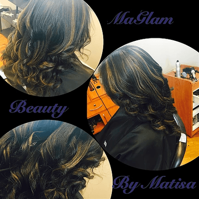 Highlights with soft curls