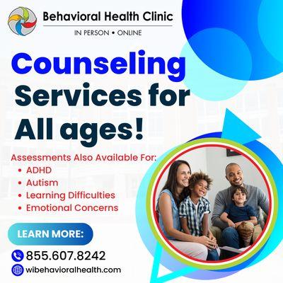 Counseling services for all ages