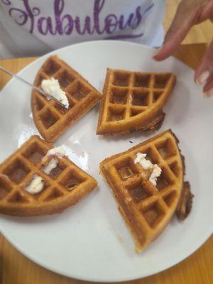 Belgium Waffle without the toppings