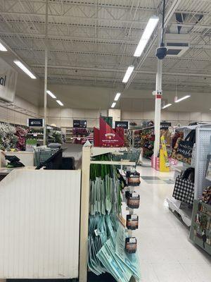 A Cash register in the front of the store