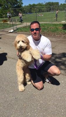 Marlie and Dad after a successful Brunch Fest in City Park!