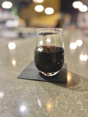 A glass of Cabernet