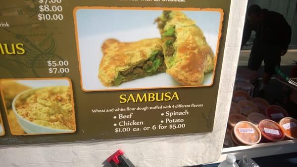 Sambusa Menu