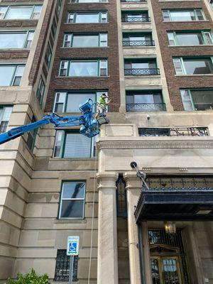 Limestone cleaning