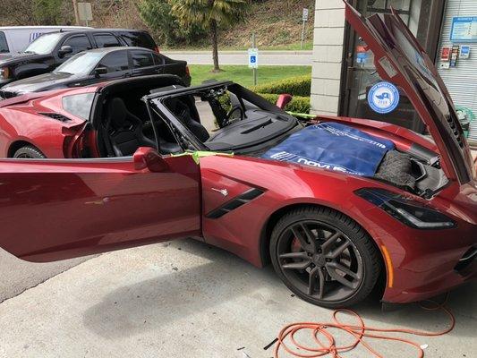 Corvette windshield replacement