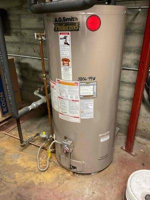 New Water Heater Tank installation in Bremerton, WA