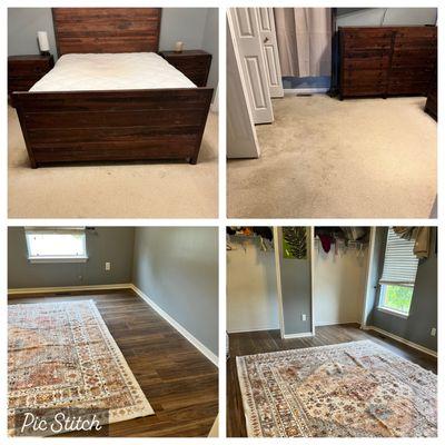 From carpet to laminate