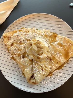 Nutella banana coconut flakes.