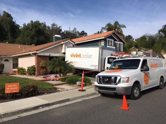 Yay! My panels are getting installed! Vivint Solar did a great job