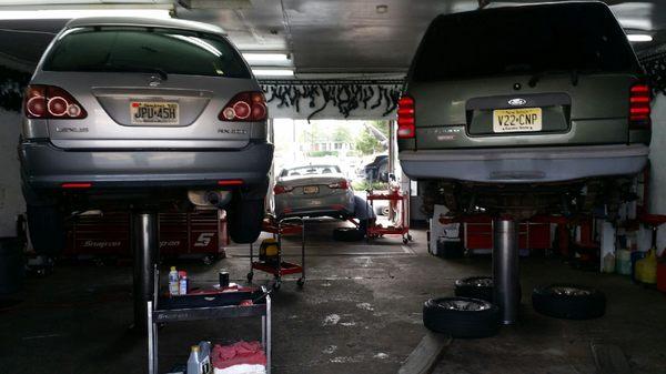 Brakes, tune ups, flat repairs