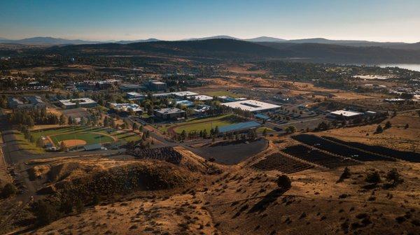 Arial image of Oregon Tech