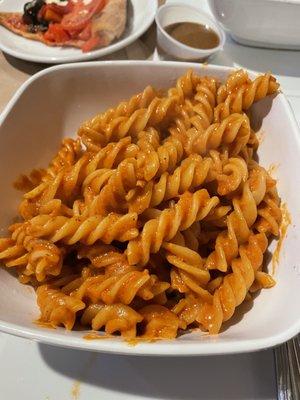 Fusilli with vodka sauce