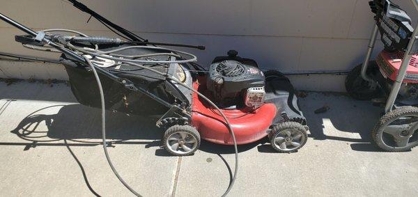 Fixed my lawnmower at the same time, also advised me on some work i might get done for another project as well.  Totally cool guy.