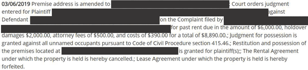 Judgment for landlord for possession plus money.