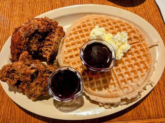 Scoe's #1 (1/4 Chicken & 2 Waffles)