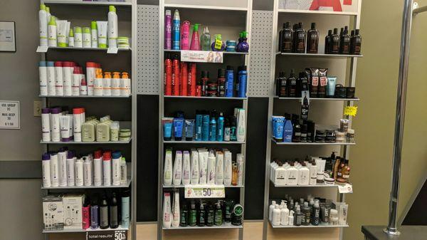 The products that they carry. Great Clips brand (Solutions), Paul Mitchell, Big Sexy, Bed Head, American Crew, and GRIT