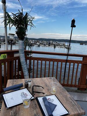 View of Hudson River on patio