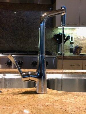 Hans Grohe faucet installed at the Reserve Country Club.