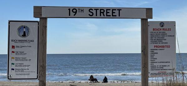 19th Street Pathway to Tybee beach.