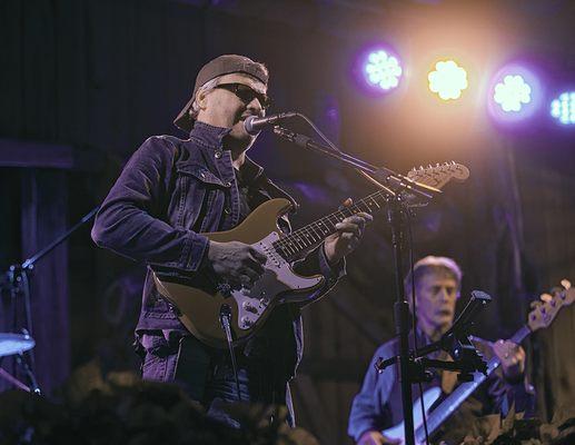 Roger Anderson playing the blues at the Storytellers Hideaway Farm