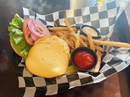 Turkey Burger + Truffle Fries