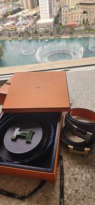 Thanks to Matthew for the new jade Hermes belt.