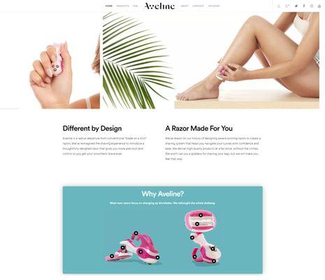 Aveline Razor Website August 2018