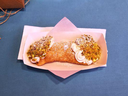 The perfect Pistachio Cannoli.