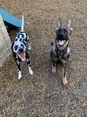 One of Stellah's best friends at camp. Look at those smiles!