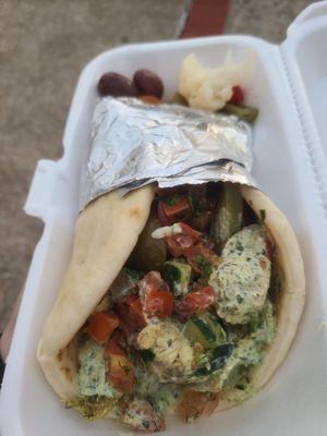 Chicken Shawarma Pita Wrap $10