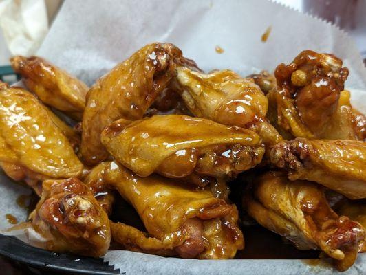 Hot honey garlic wings