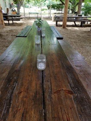 Beautiful farm tables