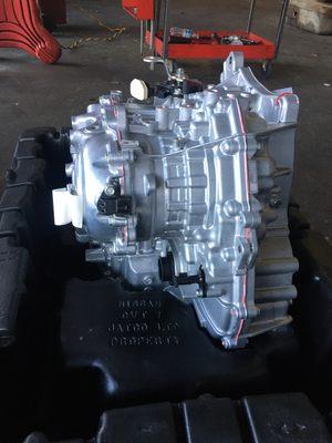 On Nissan CVT transmission using remanufactured OEM units.