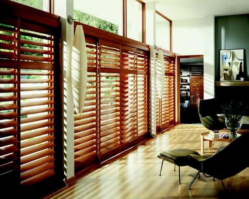 Bi Pass Wood Shutters by Arjay's Window Fashions