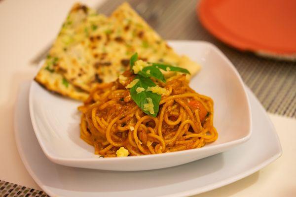 Chicken Tikka Spaghetti