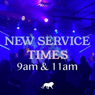 New Service Times