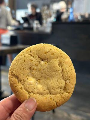 The white chocolate lemon cookie.