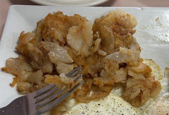 Home fries served at the diner, nowhere near menus online pic in looks and had no taste