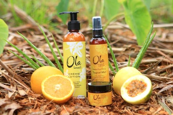 Liliko'i body care products by Ola Hawai'i