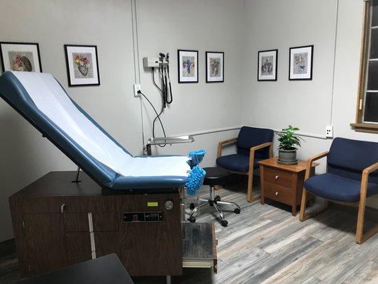 One of our primary care exam rooms.